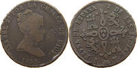 SPAIN 8 MARAVEDIS 1835 Isabell II. (1833–1868) REYNA S 334.69 元  ＋  58.49 元 运费