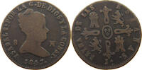 SPAIN 8 MARAVEDIS 1847 Isabell II. (1833–1868) JUBIA S 184.08 元  ＋  58.49 元 运费