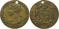 SPAIN TOKEN Isabell II. (1833–1868) -