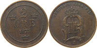 SWEDEN 2 ÖRE Oscar II. (1872-1907) -