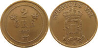 SWEDEN 2 ÖRE Oscar II. (1872-1907) -