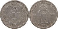 SWEDEN 25 ÖRE Oscar II. (1872-1907) -