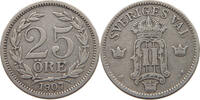 SWEDEN 25 ÖRE Oscar II. (1872-1907) -