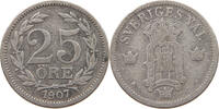 SWEDEN 25 ÖRE Oscar II. (1872-1907) -