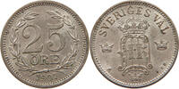 SWEDEN 25 ÖRE Oscar II. (1872-1907) -