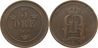 SWEDEN 5 ÖRE Oscar II. (1872-1907) -