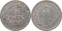 KAISERREICH 1/2 MARK OUBLE STRUcK G -