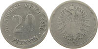 KAISERREICH 20 PFENNIG 1875 F S 66.94 元  ＋  58.49 元 运费