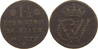 BRAUNSCHWEIG LÜNEBURG CELLE 1 1/2 PFENNIG Georg Wilhelm 1665-1705 -