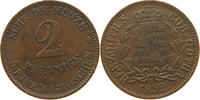 SACHSEN COBURG GOTHA 2 PFENNIG Ernst II. (1844-1893) -