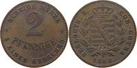 SACHSEN COBURG GOTHA 2 PFENNIG Ernst II. (1844-1893) -