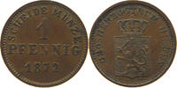 HESSEN DARMSTADT PFENNIG Ludwig III. 1848-1877. -