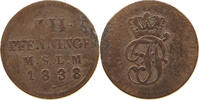 MECKLENBURG SCHWERIN 3 PFENNIG Paul Friedrich 1837-1842. -