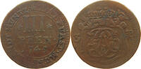 MÜNSTER BISTUM 3 PFENNIG Clemens August Herzog von Bayern 1719-1761 -