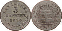 SACHSEN MEININGEN 3 KREUZER Bernhard Erich Freund (1803-1866) -