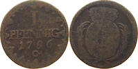 SACHSEN ALBERTINISCHE LINIE PFENNIG Kurfürst Friedrich August III. (1763-1806) -