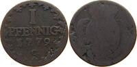 SACHSEN ALBERTINISCHE LINIE PFENNIG Kurfürst Friedrich August III. (1763-1806) -