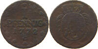 SACHSEN ALBERTINISCHE LINIE PFENNIG Kurfürst Friedrich August III. (1763-1806) -