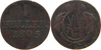 SACHSEN ALBERTINISCHE LINIE HELLER Kurfürst Friedrich August III. (1763-1806) -