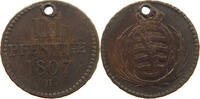 SACHSEN ALBERTINISCHE LINIE 3 PFENNIG Friedrich August I. der Starke (1694-1733) -