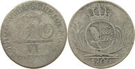 WÜRTTEMBERG 6 KREUZER König Friedrich (1806-1816) -