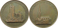 HAMBURG MEDAILLE von Wilkens, auf den Brand der St. Petri Kirche -