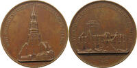 HAMBURG MEDAILLE (v. Wilkens) auf die Zerstörung der St. Nicolai-Kirche -
