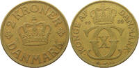 DENMARK 2 KRONER Christian X. (1912-1947) -