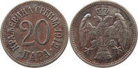 SERBIA 20 PARA Peter I. 1903-1918 -