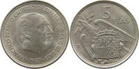 SPAIN 5 PESETAS 1957 60 FRANCISCO FRANCO (1939-1975) VZ 58.57 元  ＋  58.49 元 运费