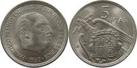 SPAIN 5 PESETAS 1957 65 FRANCISCO FRANCO (1939-1975) VZ 58.57 元  ＋  58.49 元 运费