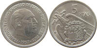 SPAIN 5 PESETAS 1957 69 FRANCISCO FRANCO (1939-1975) VZ 66.94 元  ＋  58.49 元 运费