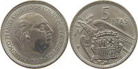 SPAIN 5 PESETAS 1957 69 FRANCISCO FRANCO (1939-1975) VZ 66.94 元  ＋  58.49 元 运费