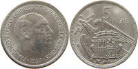 SPAIN 5 PESETAS 1957 70 FRANCISCO FRANCO (1939-1975) VZ 66.94 元  ＋  58.49 元 运费