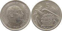SPAIN 5 PESETAS 1957 71 FRANCISCO FRANCO (1939-1975) VZ- 58.57 元  ＋  58.49 元 运费