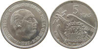 SPAIN 5 PESETAS 1957 74 FRANCISCO FRANCO (1939-1975) VZ 66.94 元  ＋  58.49 元 运费