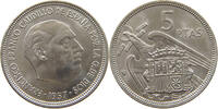SPAIN 5 PESETAS 1957 74 FRANCISCO FRANCO (1939-1975) VZ 83.67 元  ＋  58.49 元 运费