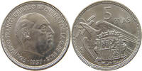 SPAIN 5 PESETAS 1957 74 FRANCISCO FRANCO (1939-1975) VZ 66.94 元  ＋  58.49 元 运费