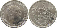 SPAIN 5 PESETAS 1957 74 FRANCISCO FRANCO (1939-1975) VZ 66.94 元  ＋  58.49 元 运费