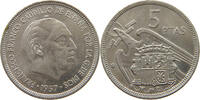 SPAIN 5 PESETAS 1957 75 FRANCISCO FRANCO (1939-1975) VZ 66.94 元  ＋  58.49 元 运费
