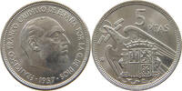 SPAIN 5 PESETAS 1957 75 FRANCISCO FRANCO (1939-1975) VZ+ 66.94 元  ＋  58.49 元 运费