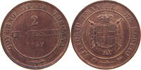 ITALY STATES TUSCANY 2 CENTESIMI Vittorio Emanuele II. 1859/1861-1878 -