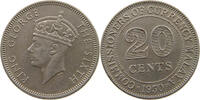MALAYA 20 CENTS GEORGE VI. (1936-1952) -
