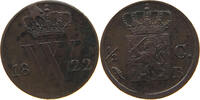 NETHERLANDS 1/2 CENT WILLEM I. 1815-1840 DIE ERROR -