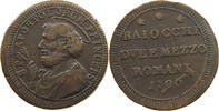 PAPAL STATES 2 1/2 BAIOCCO PIUS VI. (1775-1799) ROMANI -