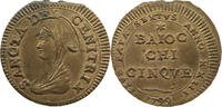 PAPAL STATES 5 BAIOCCHI PIUS VI. (1775-1799) -