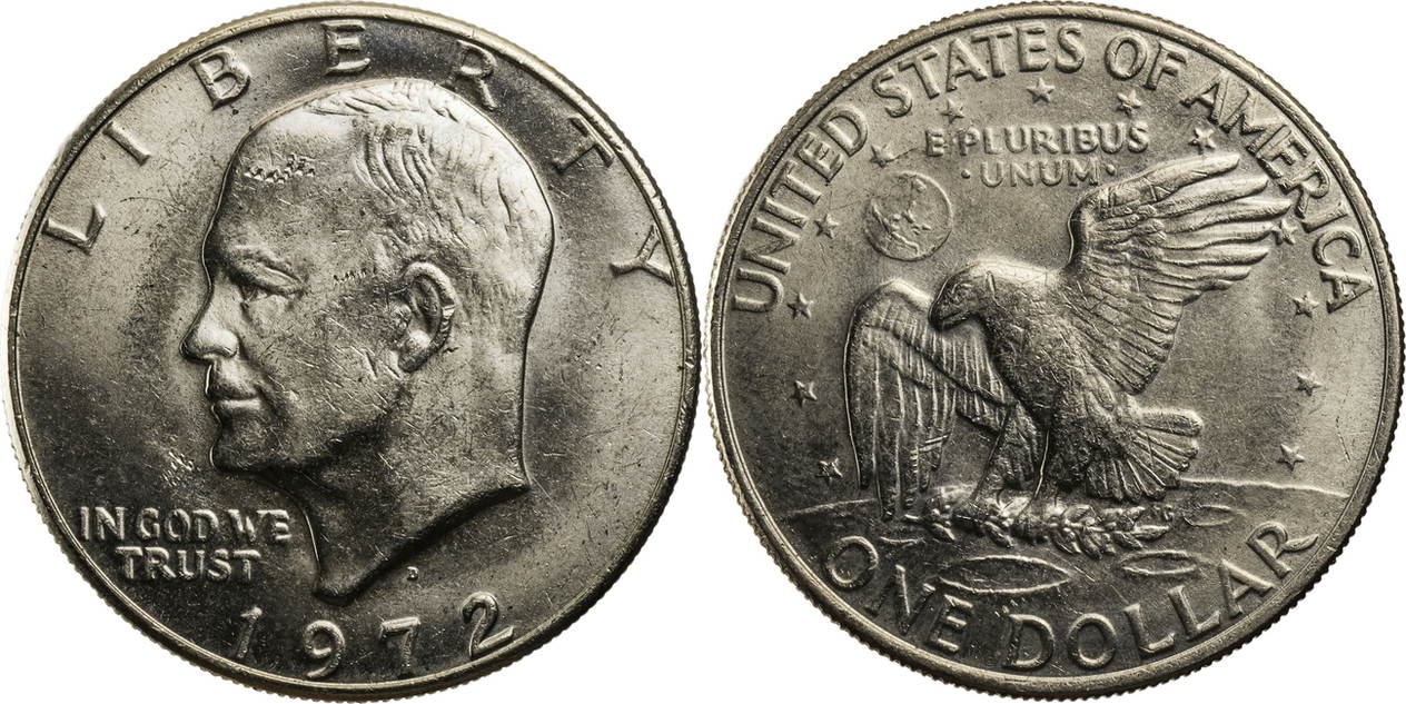 eisenhower dollar 1972 d