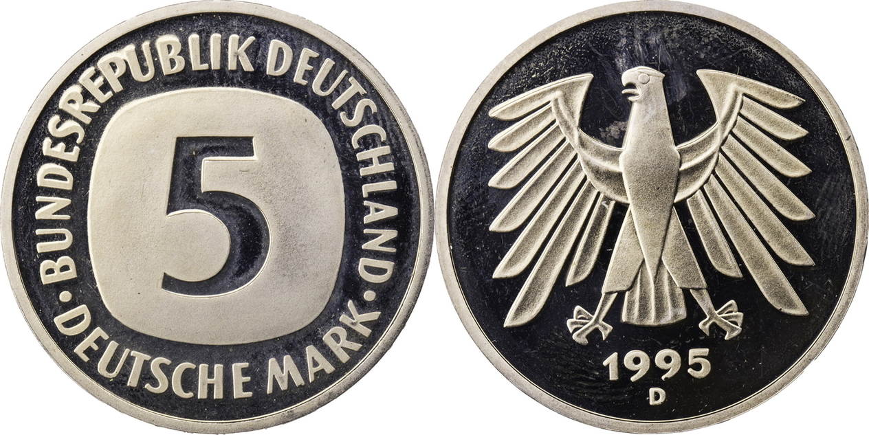 5 dm 1995 d deutschland 