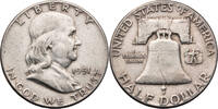 USA ½ Dollar Franklin Half Dollar - Kursmünze (1948-1963) -