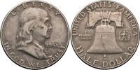 USA ½ Dollar Franklin Half Dollar - Kursmünze (1948-1963) -